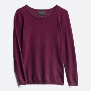 Purple crew neck pullover